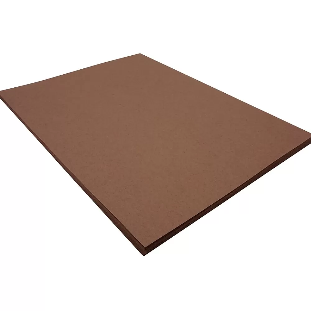 Riverside 3D 9" x 12" Construction Paper, Dark Brown, 50 Sheets (P103606) Outlet