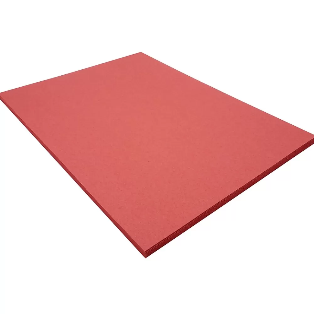 Riverside 3D 9" x 12" Construction Paper, Holiday Red, 50 Sheets (P103442) Flash Sale