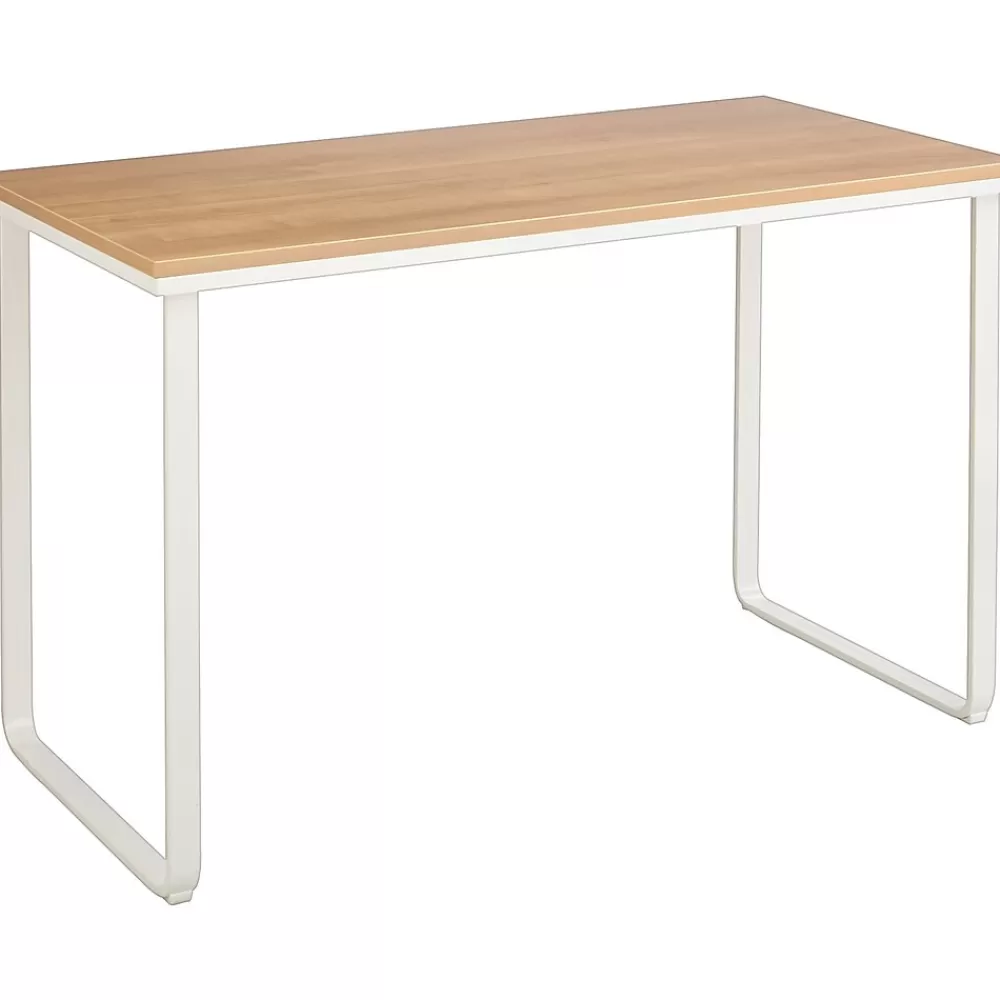 Safco ® 47" Steel Table Desk, Beech/White ( 1943BHWH) Outlet