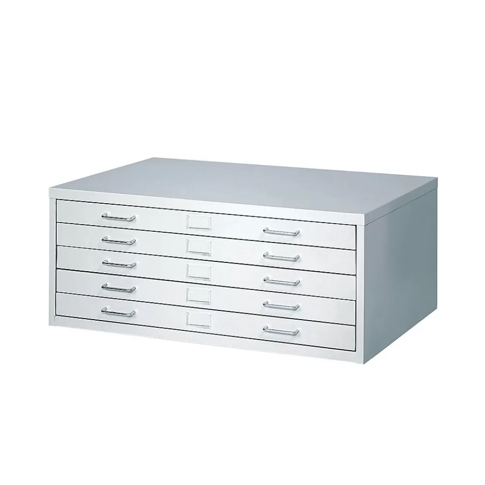 Safco ® Facil Steel Small Flat File, Light Gray Hot