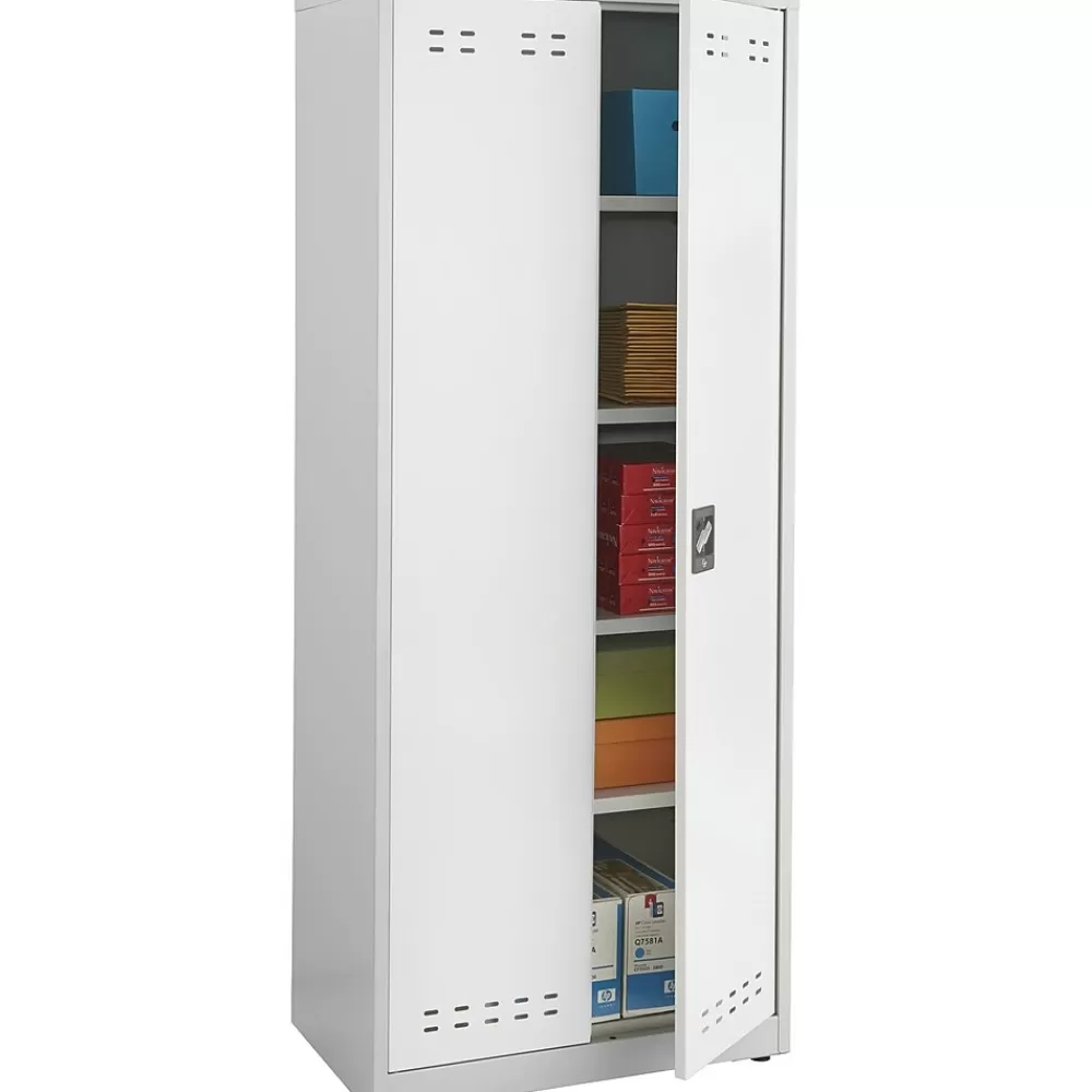 Safco 72"H Steel Storage Cabinet, Gray Shop