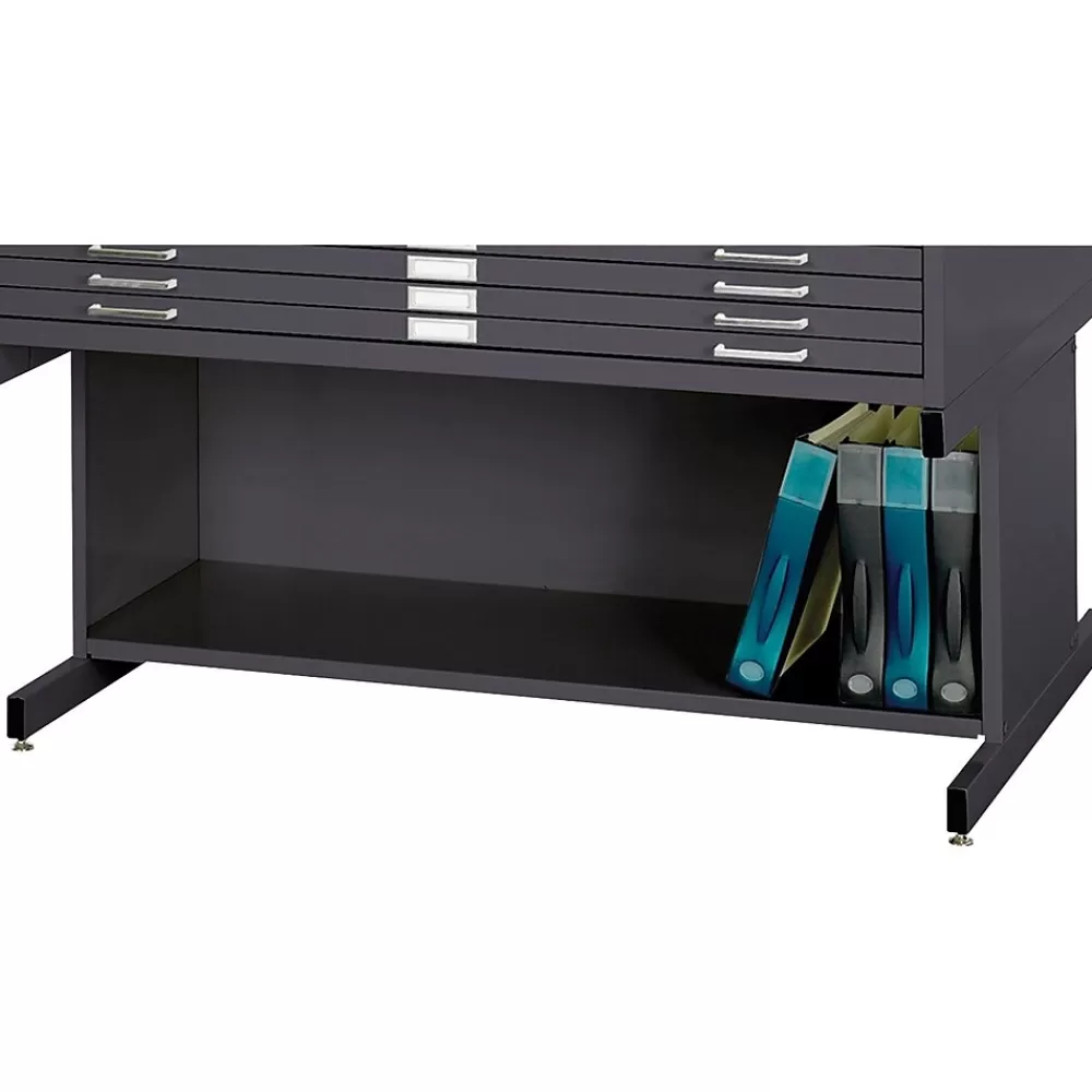 Safco High Base Flat File Cabinet, Black (4977BL) Best Sale