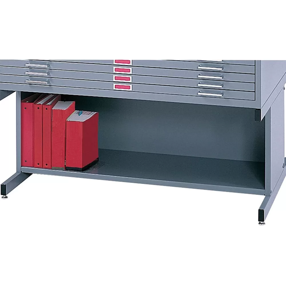 Safco High Base Flat File Cabinet; Gray (4977GR) Discount