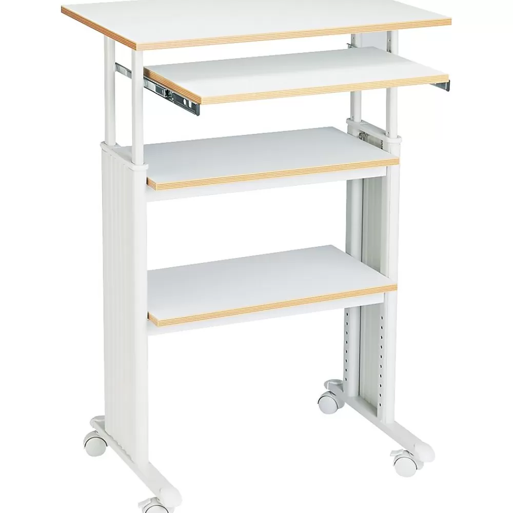 Safco Muv Stand-up 30" Workstation Desk, Gray (1929GR) Flash Sale