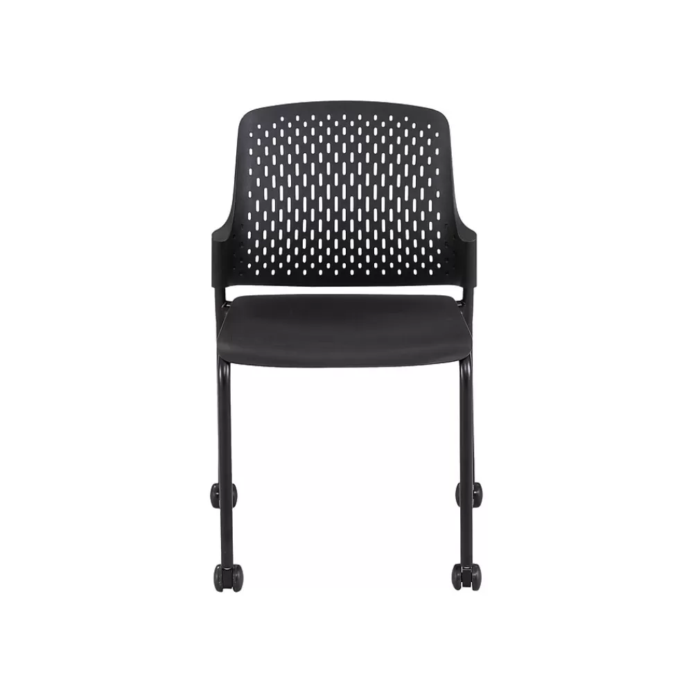 Safco Next Polypropylene Office Chair, Black, 4/Carton (4314BL) Discount