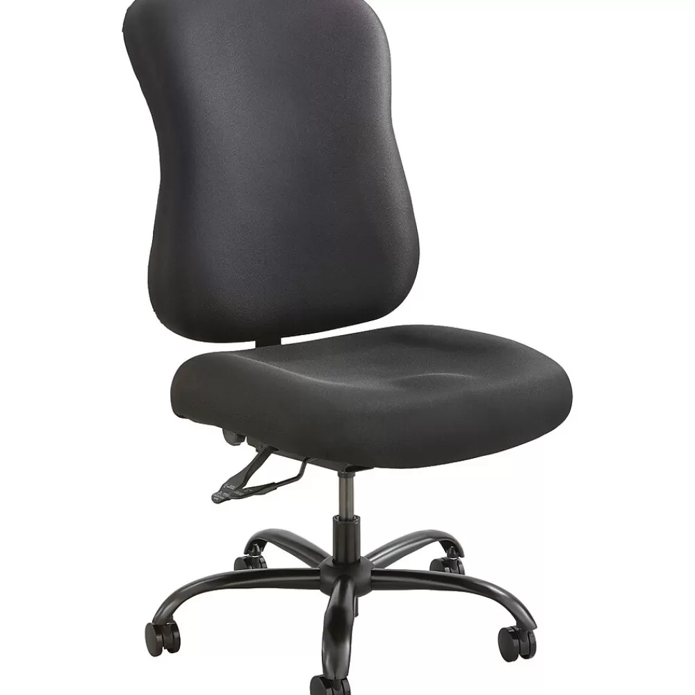 Safco Optimus Fabric Computer and Desk Chair, Black (3590BL) New