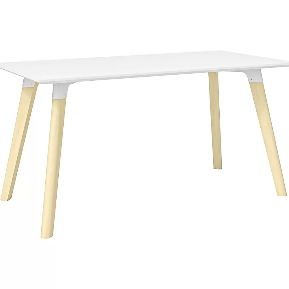 Safco Resi 60" Table Desk, Maple/White (RESDES3060) Best