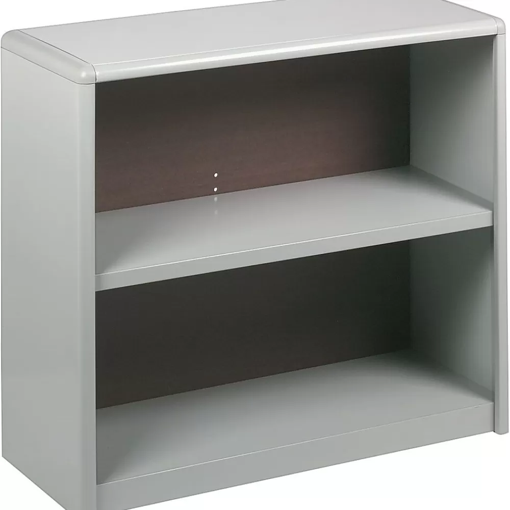 Safco ValueMate Economy 2-Shelf 28"H Steel Bookcase, Gray (7170GR) Discount