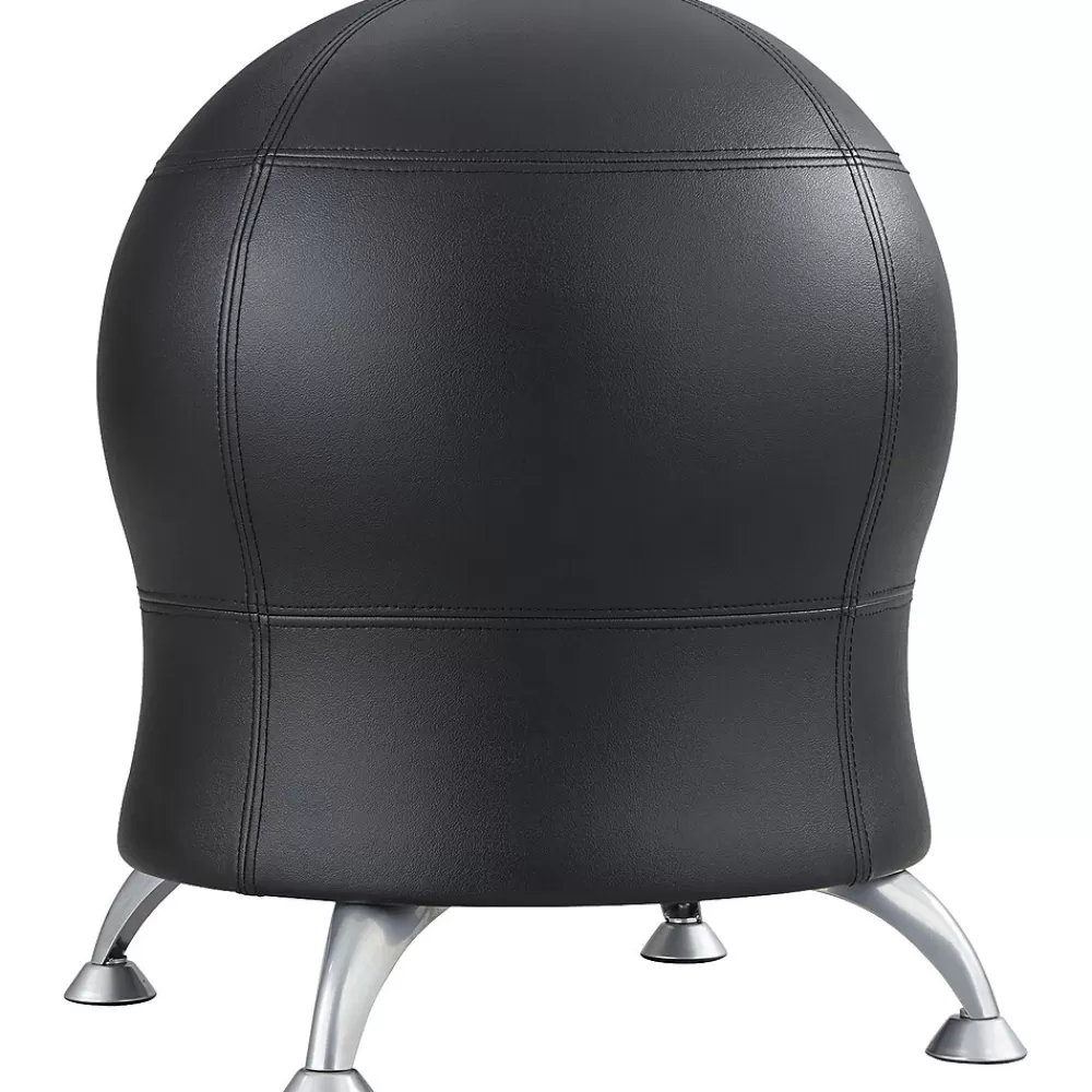 Safco Zenergy Vinyl Ball Chair, Black (4751BV) Fashion