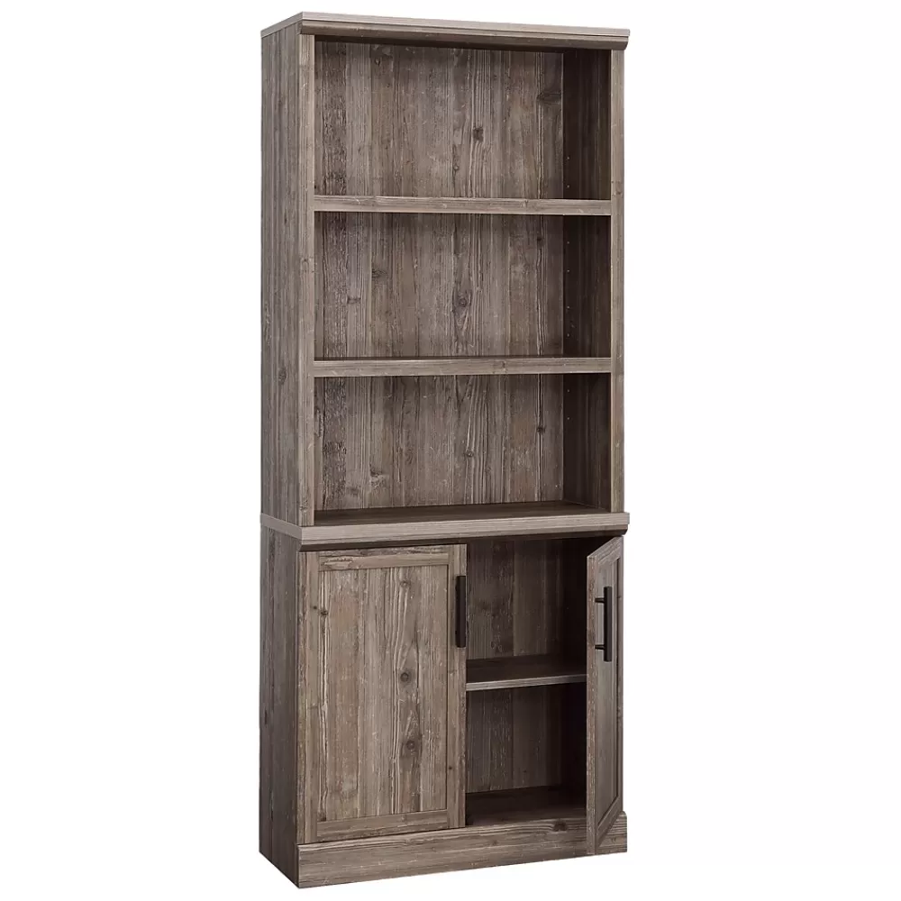 Sauder Aspen Post 71"H 5-Shelf Bookcase, Pebble Pine (433965) Discount