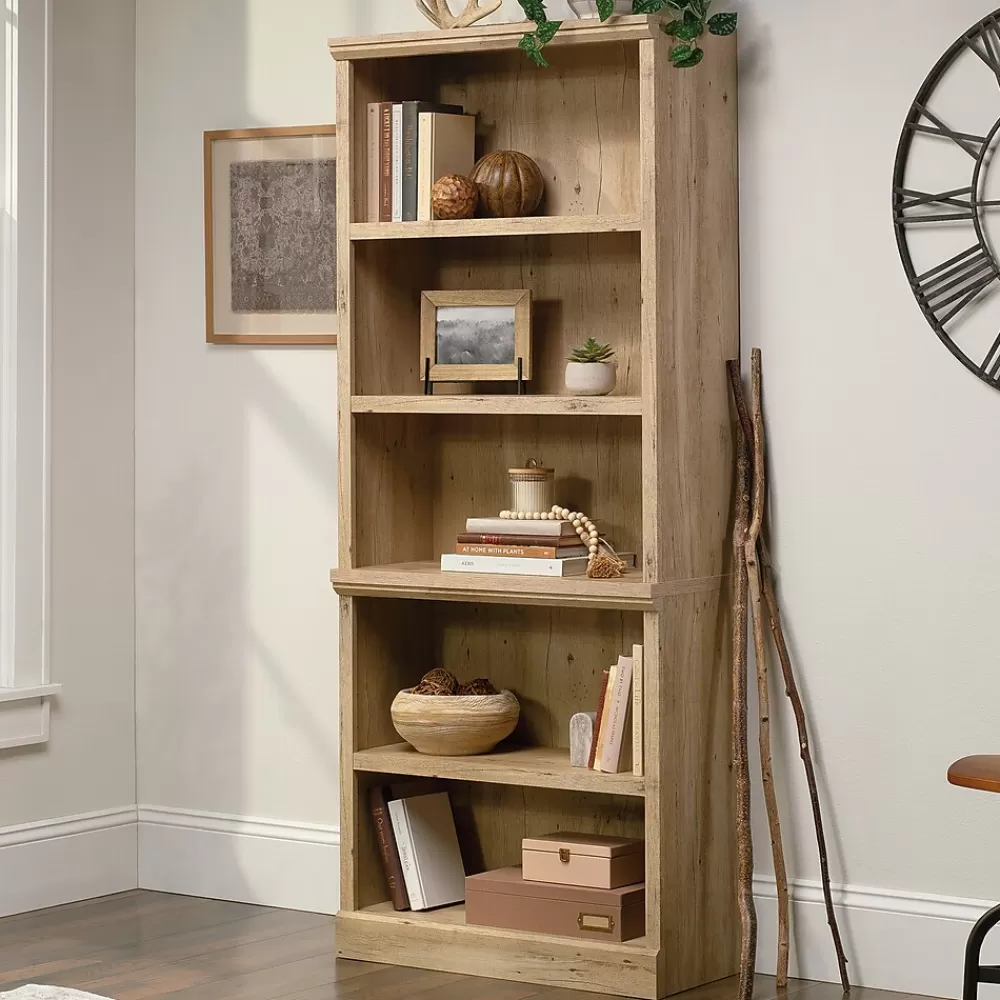 Sauder Aspen Post 71"H 5-Shelf Bookcase, Prime Oak (433963) Online