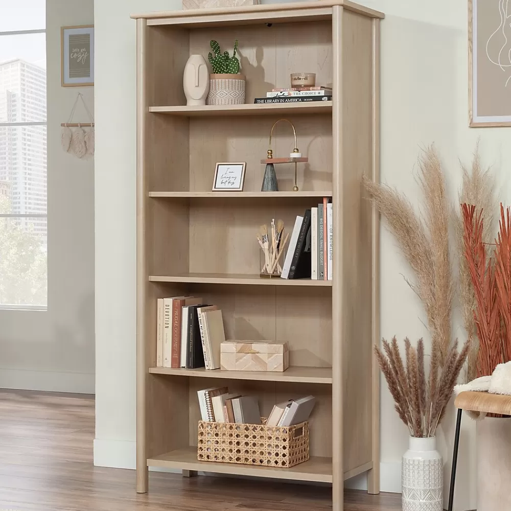 Sauder Whitaker Point 66"H 5-Shelf Bookcase, Natural Maple (429376) Hot