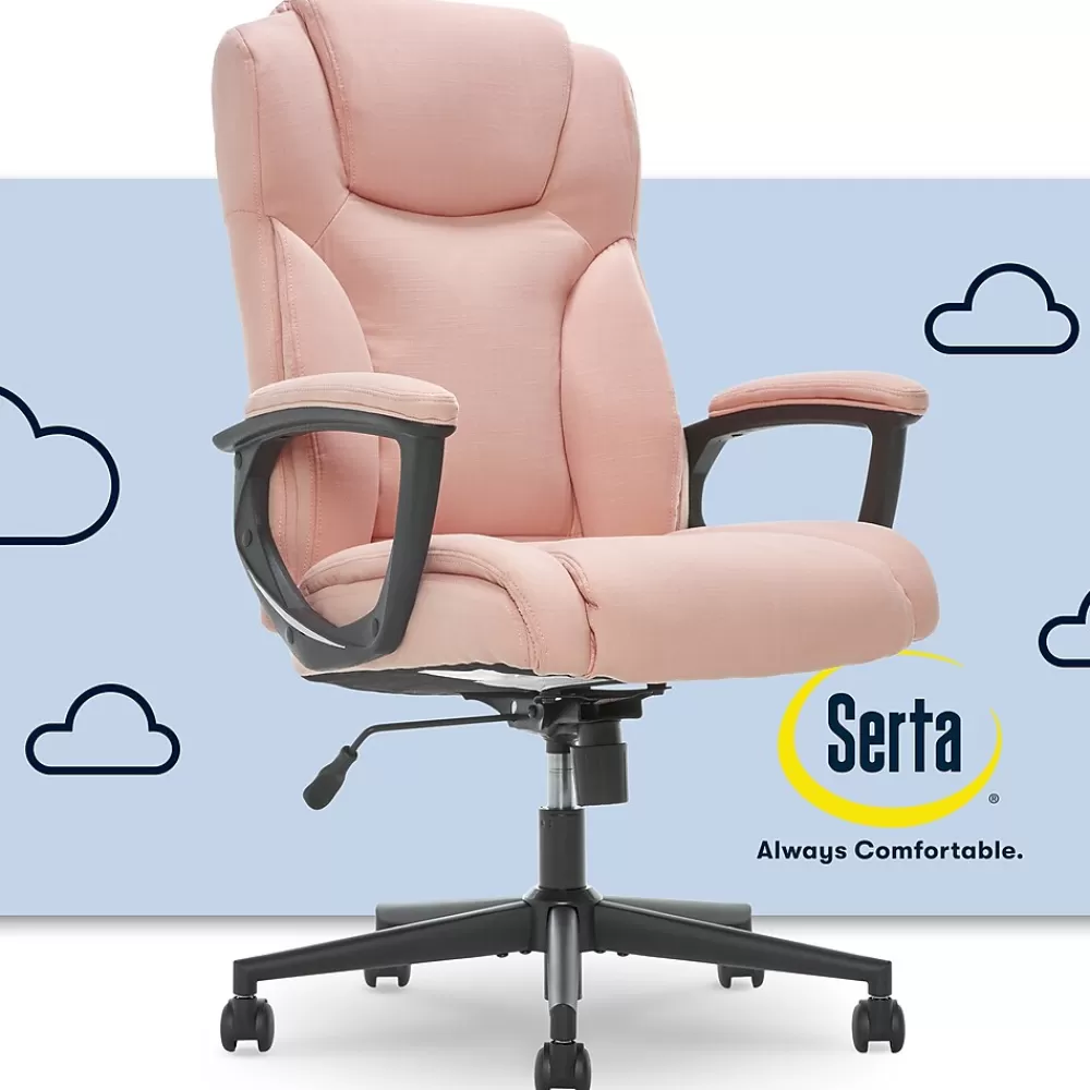 Serta Hannah II Fabric Executive Chair, (43672G) Pink Online