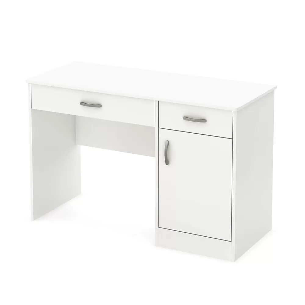 South Shore Axess Small Desk, (7250070) Pure White New