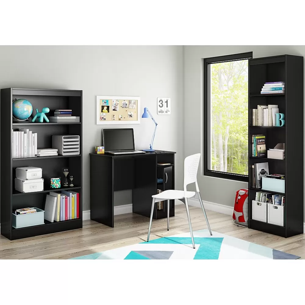 South Shore Axess 34"W Small Desk, (7270075) Pure Black Best