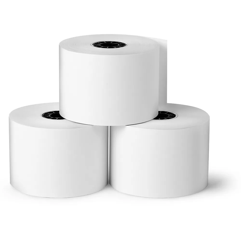 Staples Bond Paper Rolls, 1-Ply, 2 1/4" x 200', 5 Rolls/Pack (17583) Store