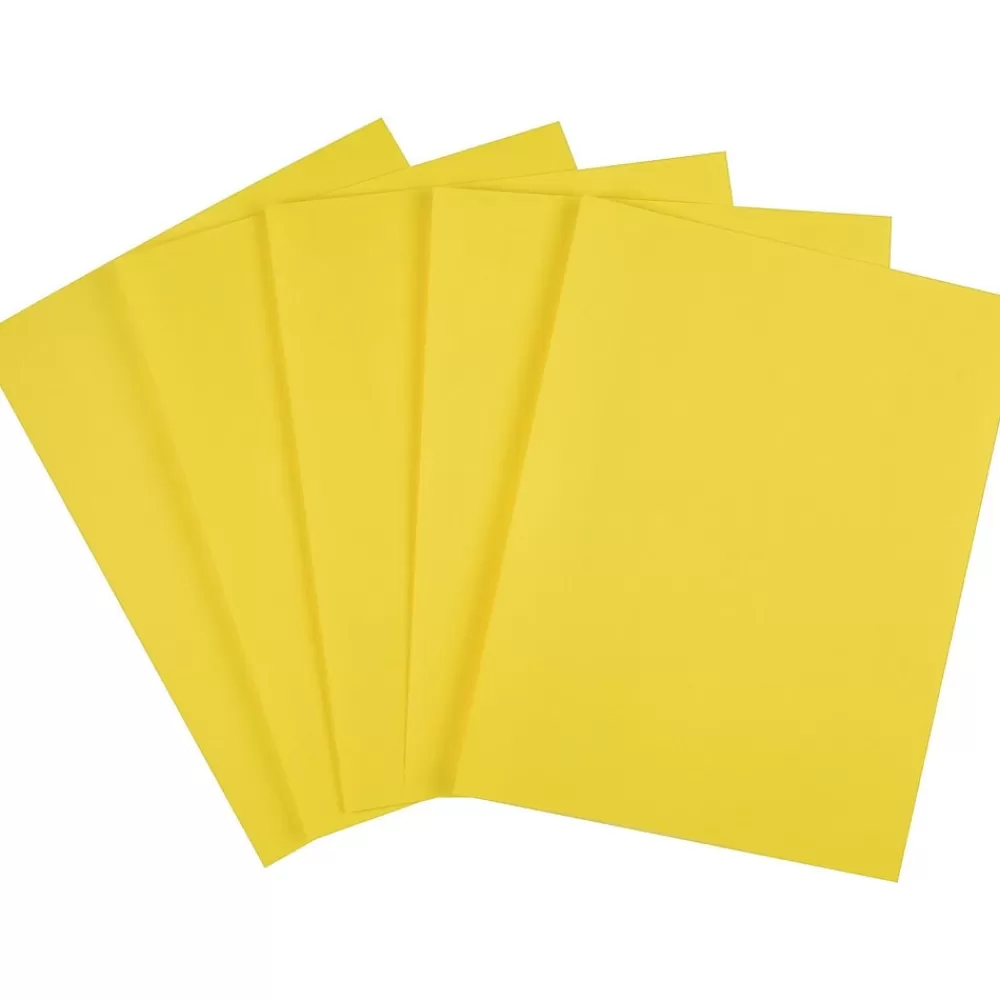 Staples Brights Multipurpose Paper, 24 lbs., 8.5" x 11", , 500/Ream (20102) Yellow Fashion