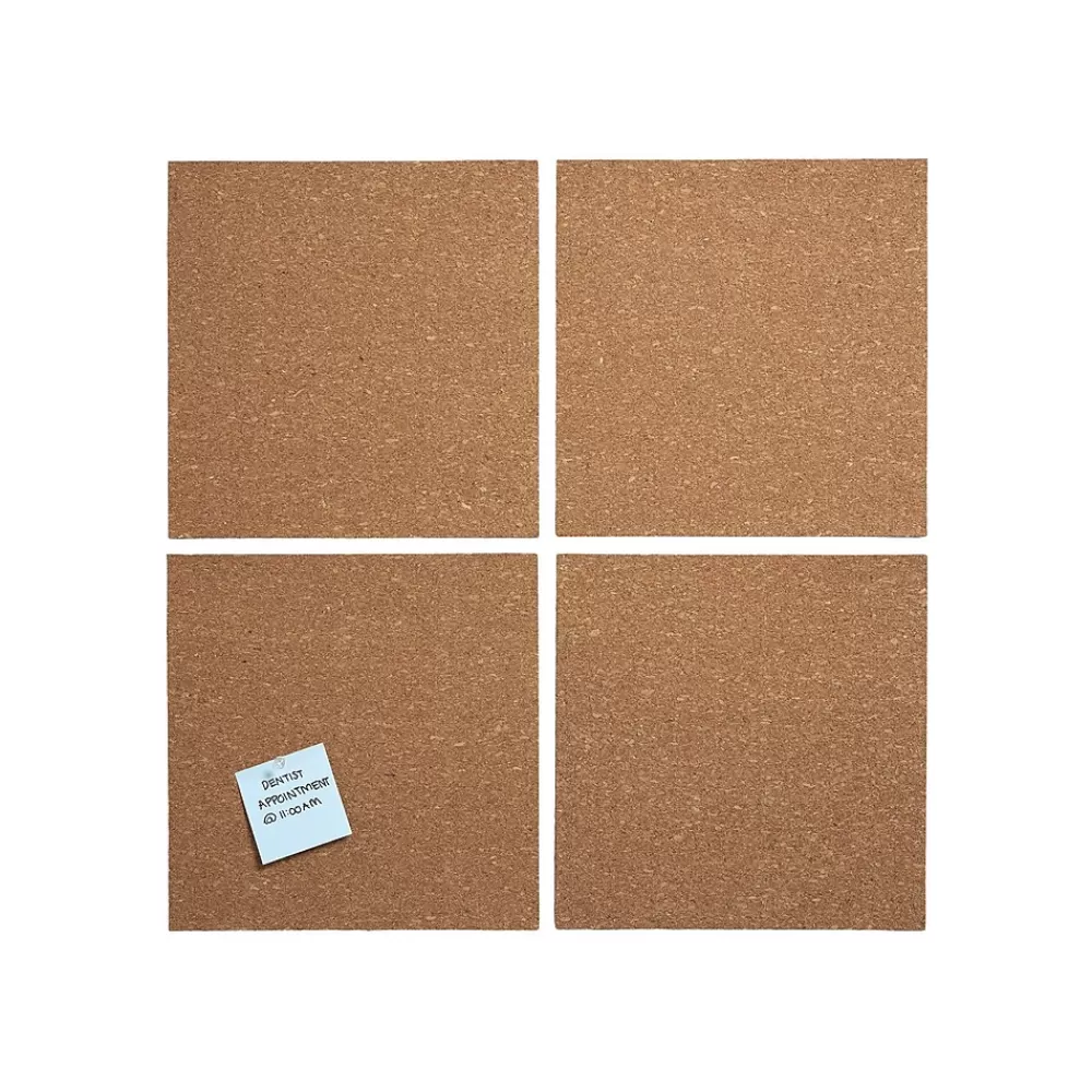 Staples Cork Bulletin Board, 1' x 1' (28717) Flash Sale