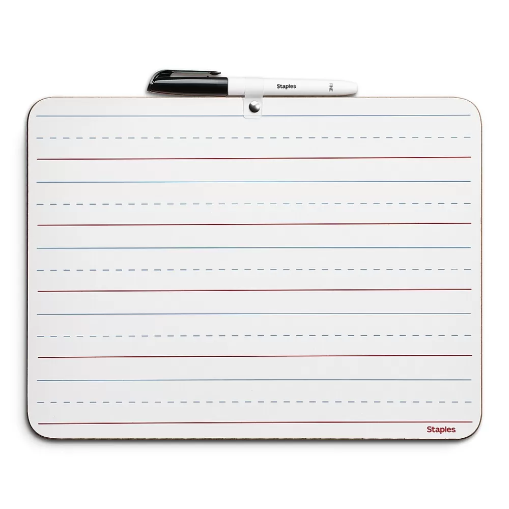 Staples Dry-Erase Learning Board, 8.9" x 11.8" 12/PK Store