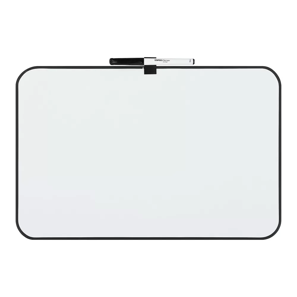 Staples Durable Melamine Dry-Erase Board, Plastic Frame, 11" x 17" (VMMC10112) Hot