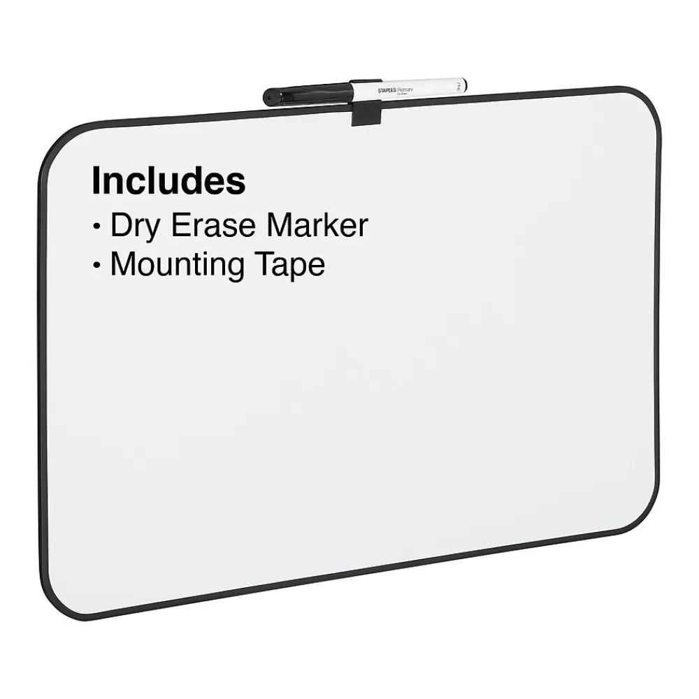 Staples Durable Melamine Dry-Erase Board, Plastic Frame, 11" x 17" (VMMC10112) Hot