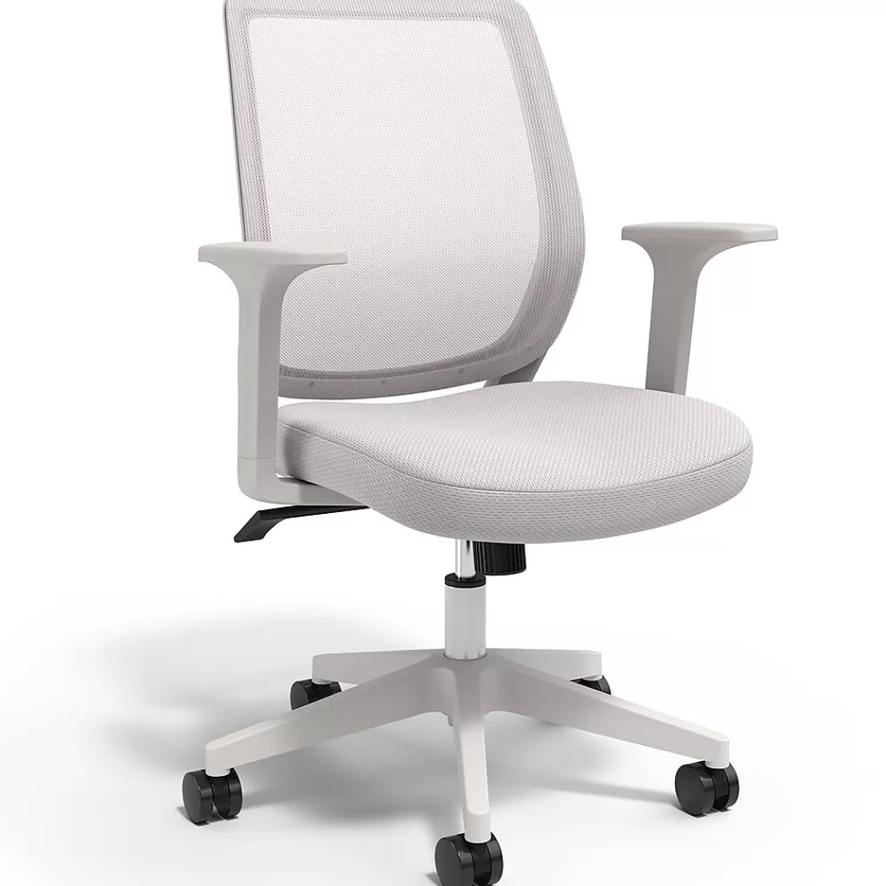 Staples Essentials Ergonomic Fabric Swivel Task Chair, (UN58149) Gray Sale