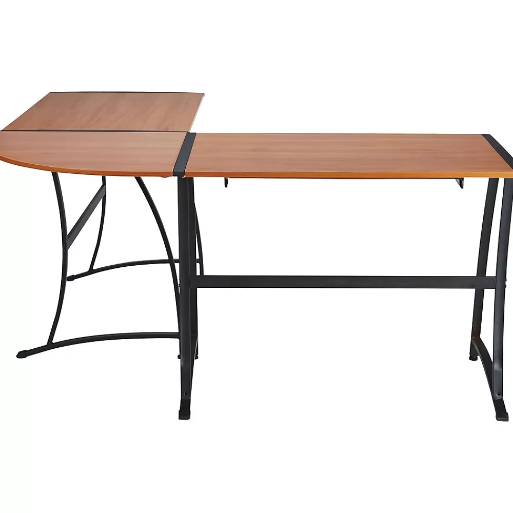 Staples Gillespie 62" W L-Shaped Computer Desk, Sonoma Cherry (ST28189-CC) Shop