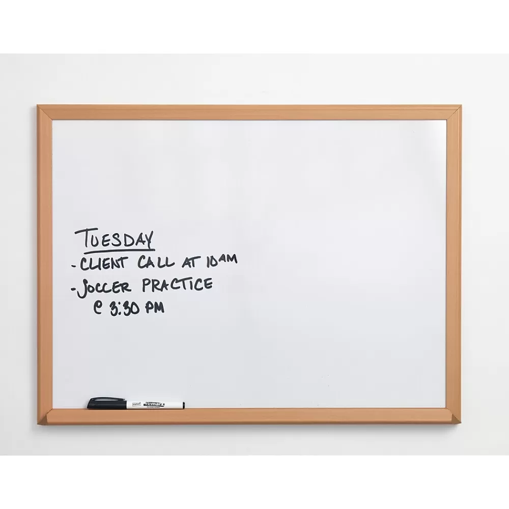 Staples Melamine Dry-Erase Whiteboard, 4' x 3' (6534N) Online