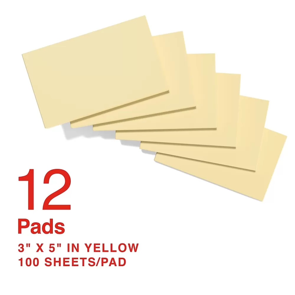 Staples Recycled Notes, 3" x 5", Sunshine Collection, 100 Sheet/Pad, 12 Pads/Pack (S-35YR12/52571) Best