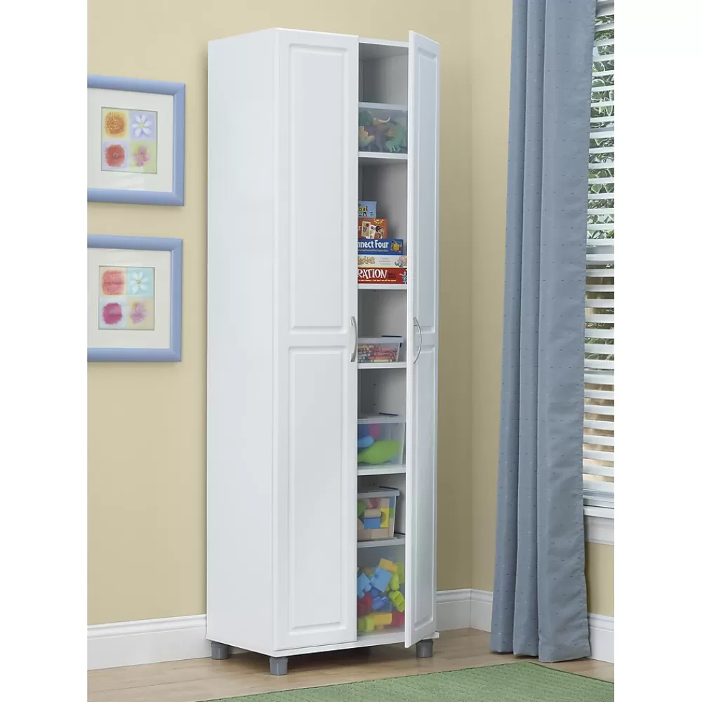 System Build SystemBuild Kendall 24" Utility Storage Cabinet, White (7362401PCOM) Store