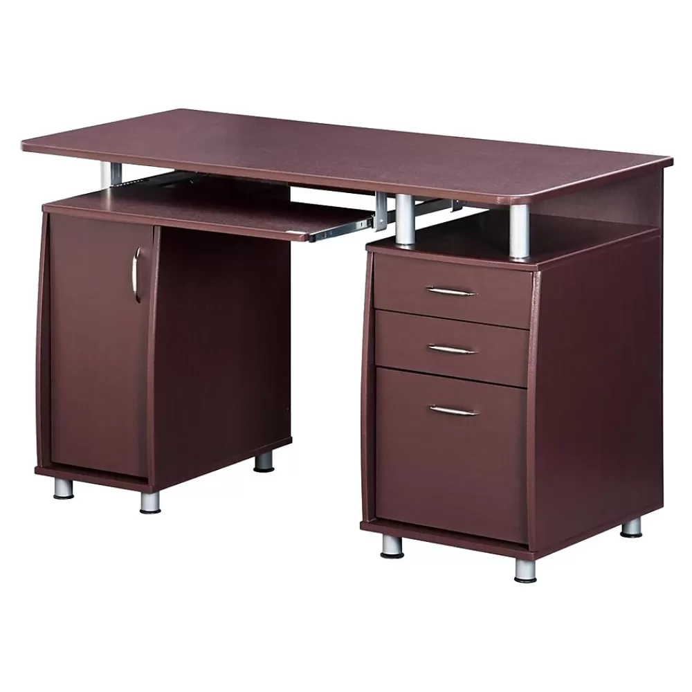 Techni Mobili 47"W Computer Desk, Chocolate (RTA-4985-CH36) Hot