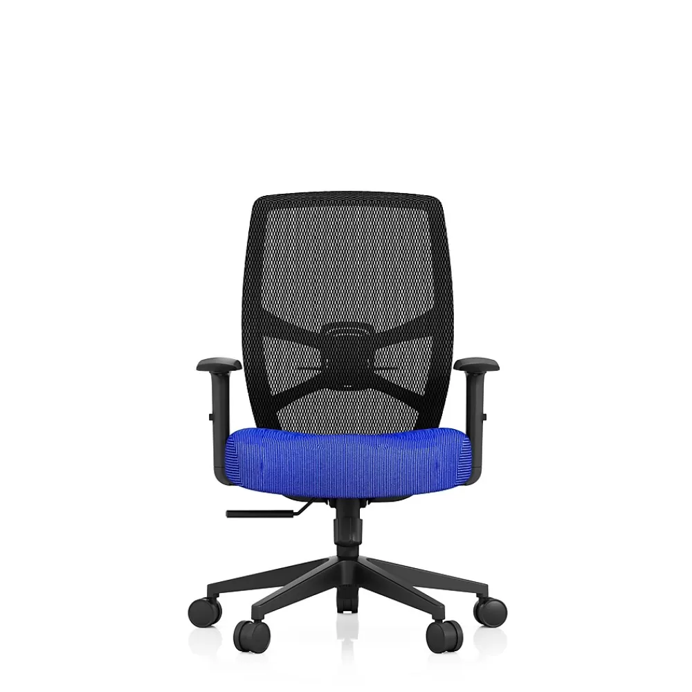 Tempur-Pedic ProTask Mesh/Fabric Swivel Executive Task Chair, Blue (TP-PROTASK-BLU) Store