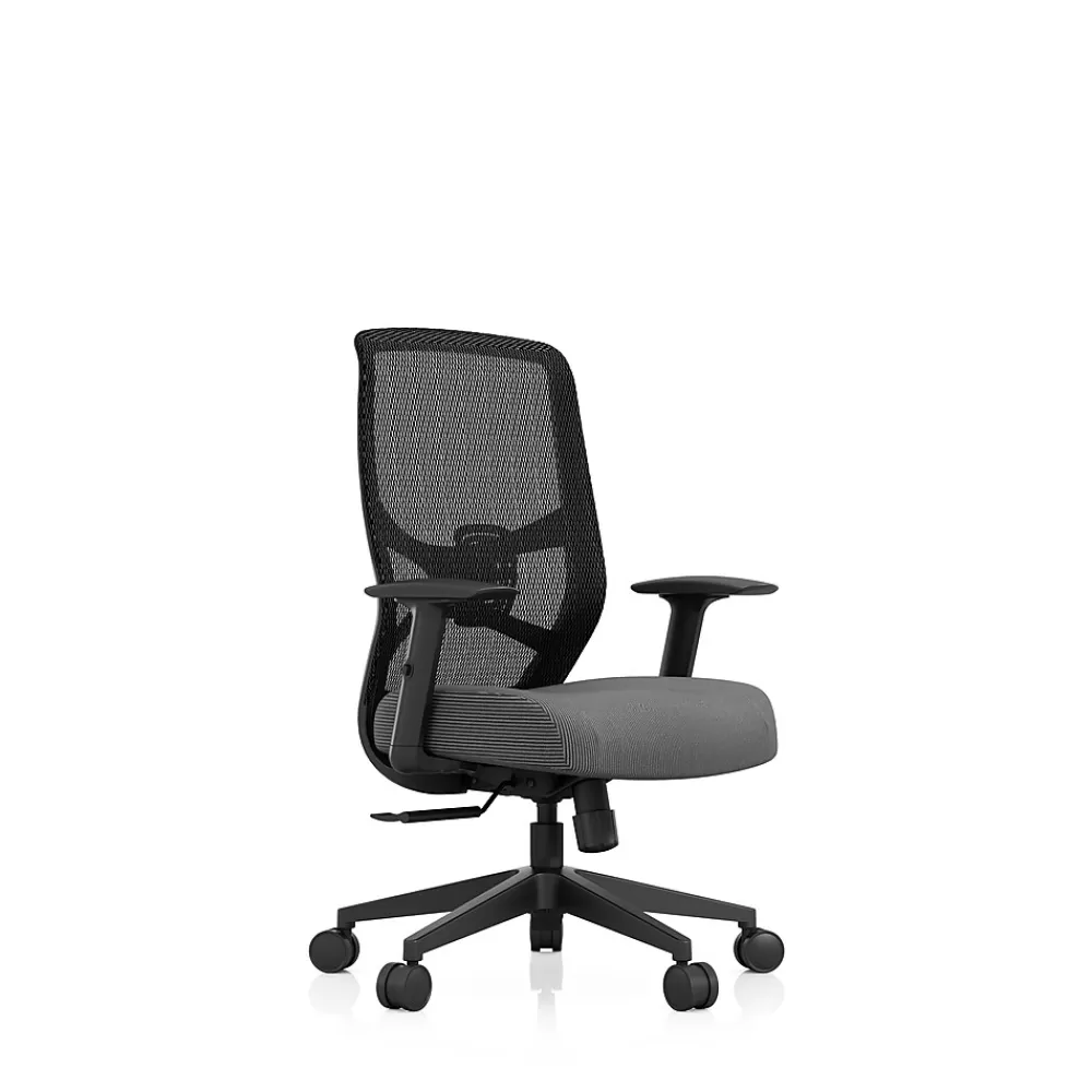 Tempur-Pedic ProTask Mesh/Fabric Swivel Executive Task Chair, Grey (TP-PROTASK-GRY) Clearance