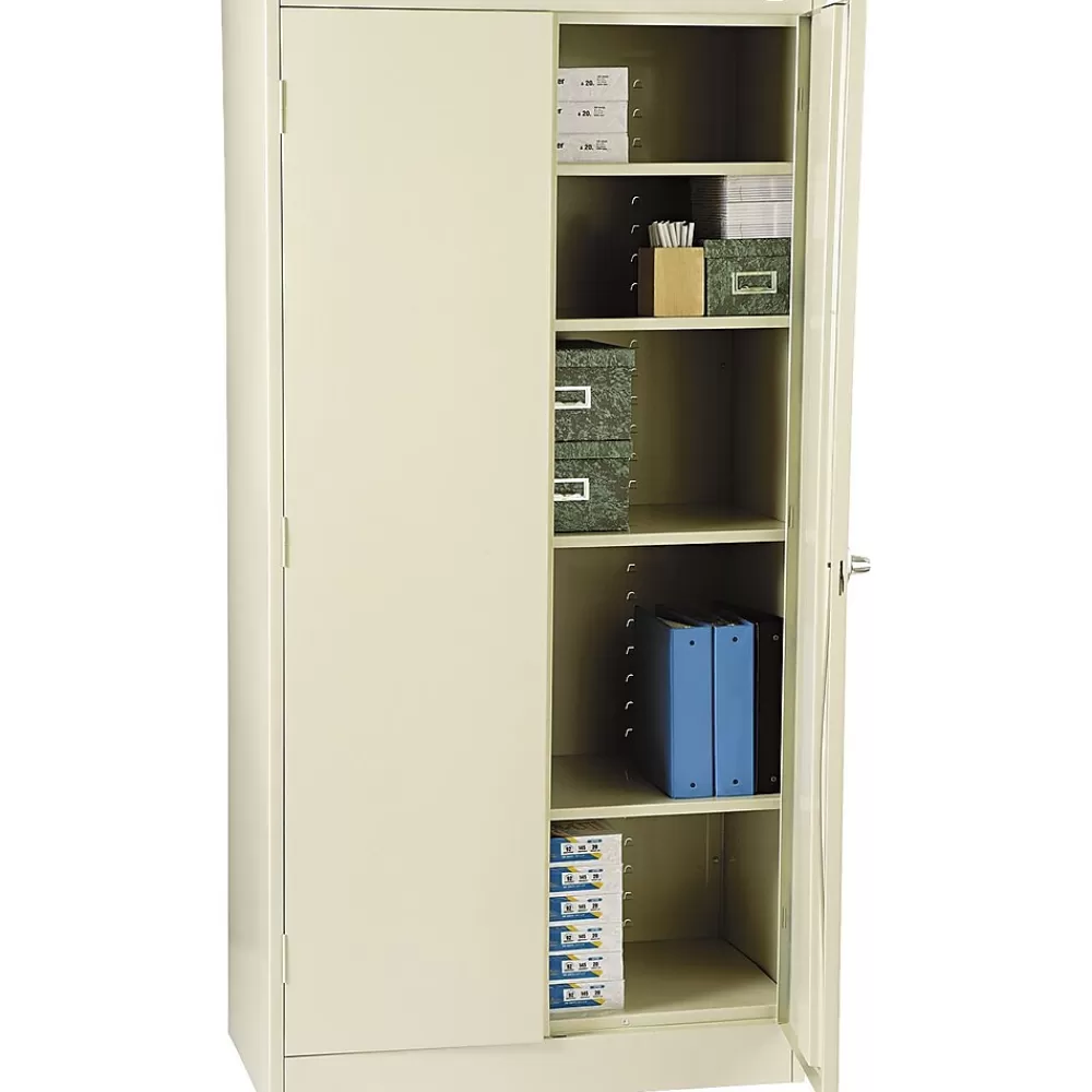 Tennsco ® Standard Steel Storage Cabinet, Non-Assembled, 72Hx36Wx18D", Putty Store