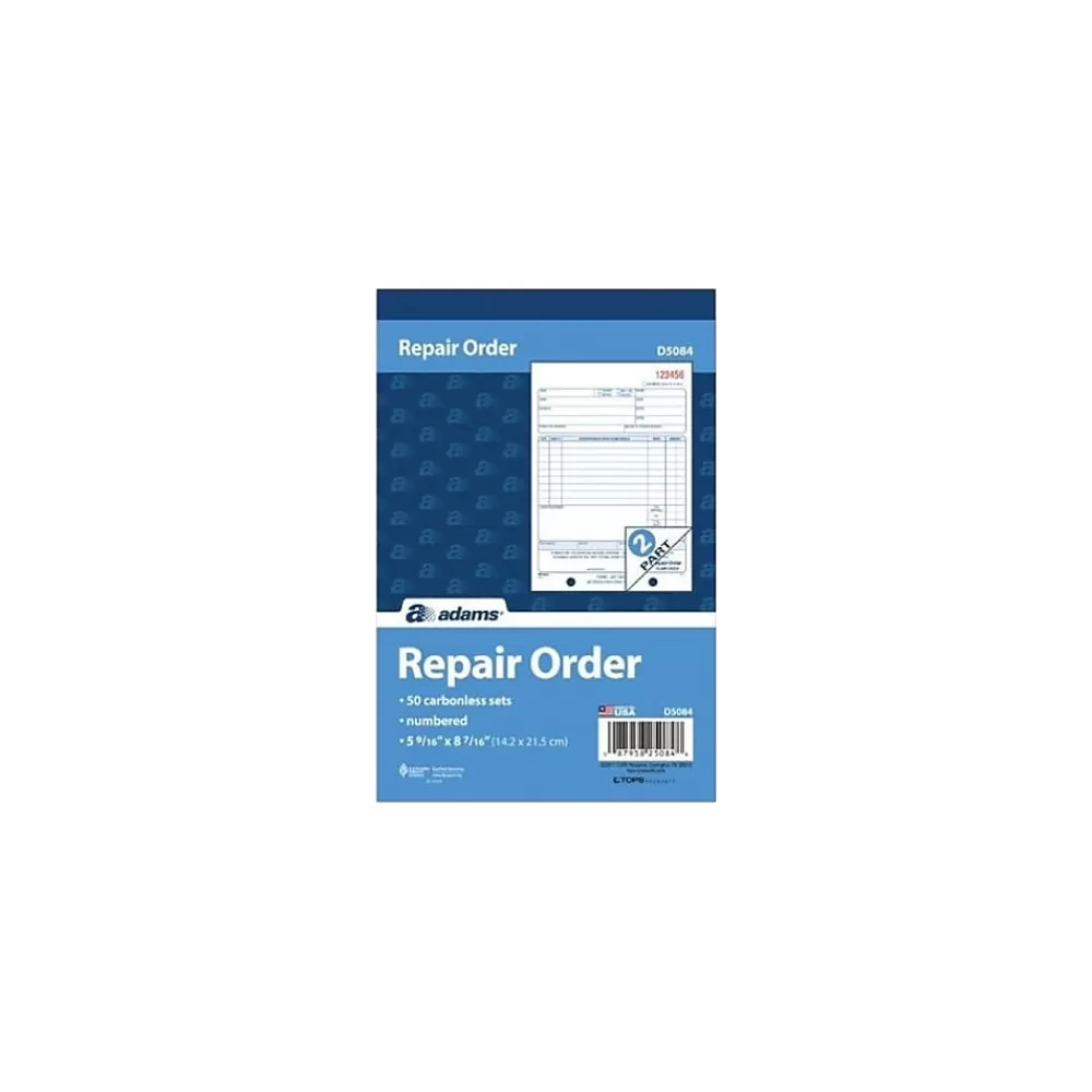 TOPS ™ Repair Order Book, 2-Part, 50 Sheets/Book (D5084) Outlet