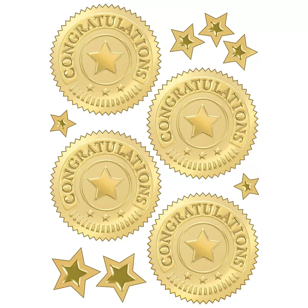 Trend Enterprises TREND 2" Congratulations (Gold) Award Seals Stickers (T-74011-6) Flash Sale