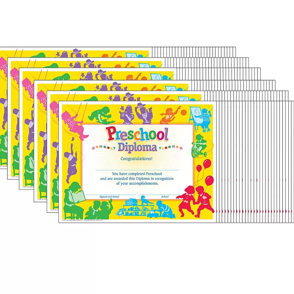 Trend Enterprises TREND Classic Preschool Diploma, 30 Per Pack, 6 Packs (T-17001-6) New