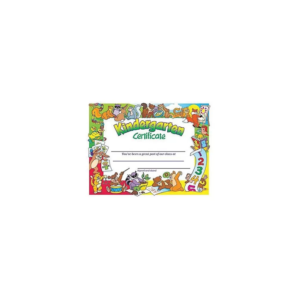 Trend Enterprises Congratulations Kindergarten Certificate, 30/Pack, 4/Bundle Discount