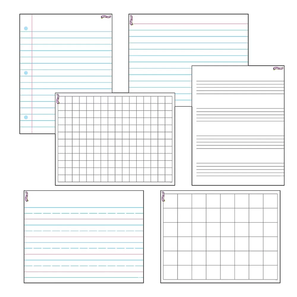 Trend Enterprises Paper Whiteboard, 17" x 22", 6/Pack (T27906) Store