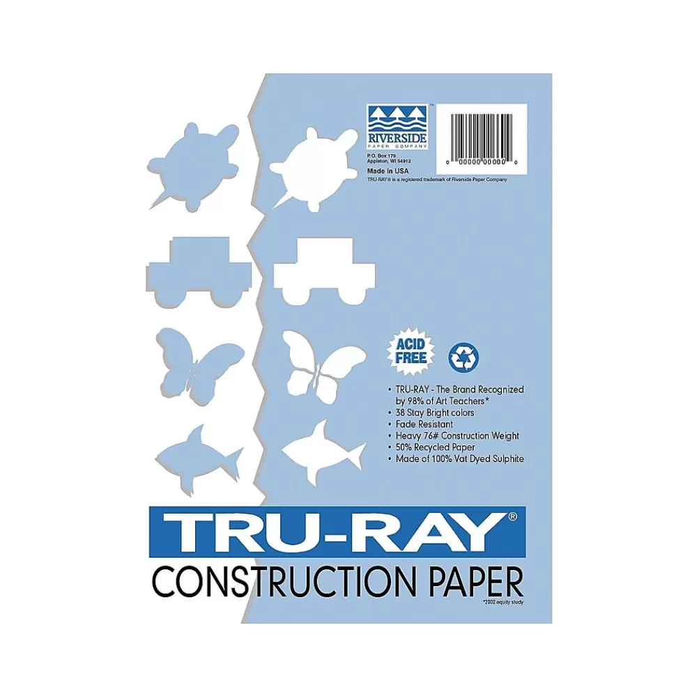 Pacon Tru-Ray 12" x 18" Construction Paper, White, 50 Sheets (P103058) Sale