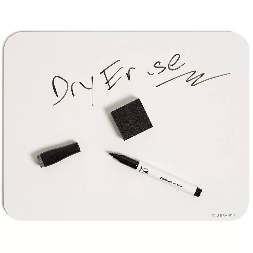 U Brands Dry-Erase Whiteboard, 12" x 9", 6/Pack (3135U00-01) Hot