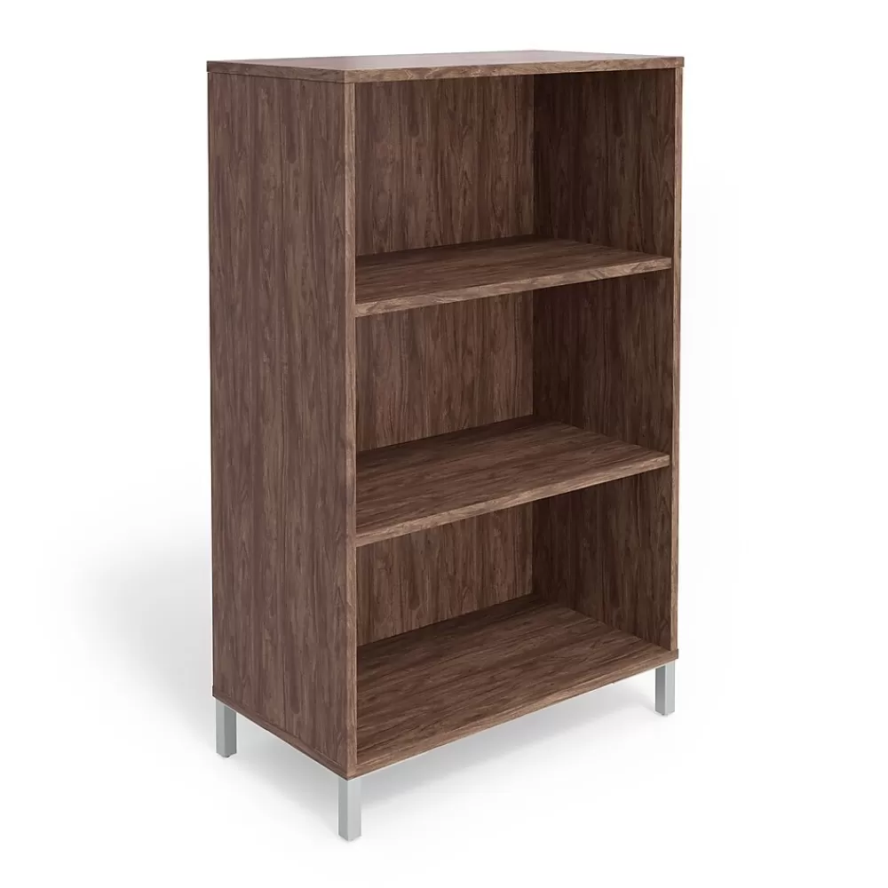 Union & Scale Essentials 3 Shelf 45"H Laminate Bookcase, (UN56977) Espresso Discount