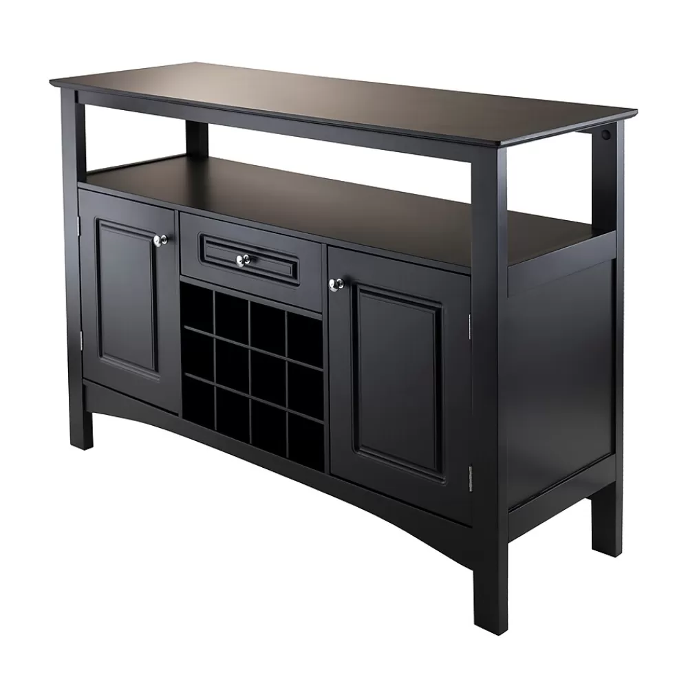 Winsome ® Jasper 32.13" Wood Storage Buffet, Black New