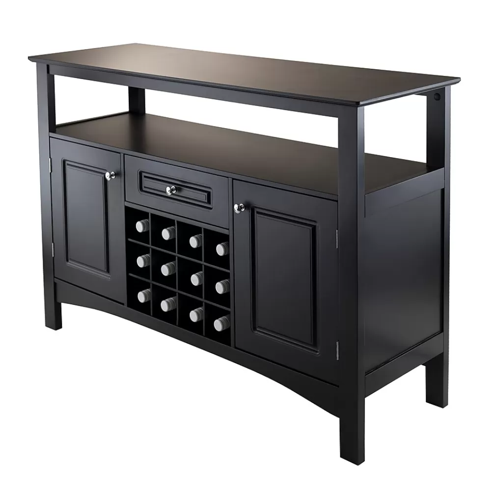 Winsome ® Jasper 32.13" Wood Storage Buffet, Black New