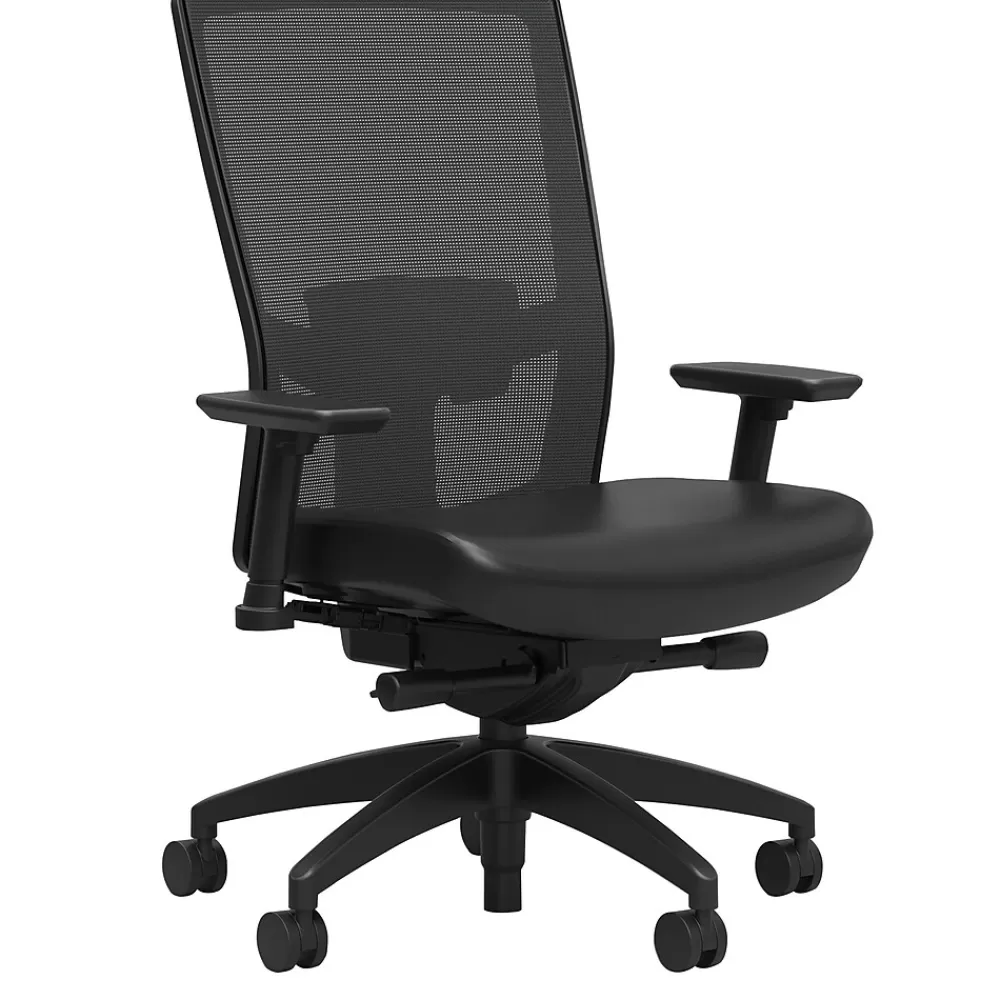 Workplace 2.0 Workplace2.0™ 500 Series Vinyl and Mesh Task Chair, Black (51974) Best Sale